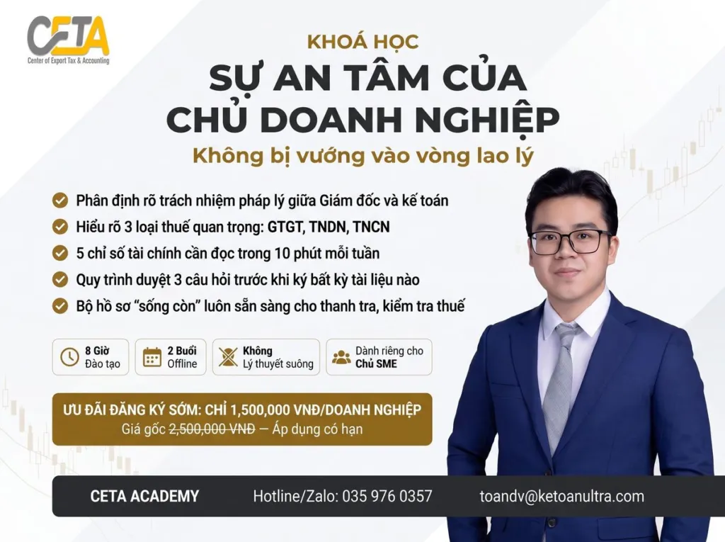 Chủ Doanh Nghiệp An Tâm — Không Bị Kéo Vào Vòng Lao Lý